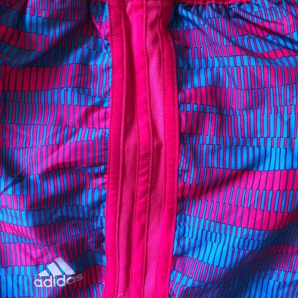 Pink and blue Adidas shorts - Picture 6 of 9